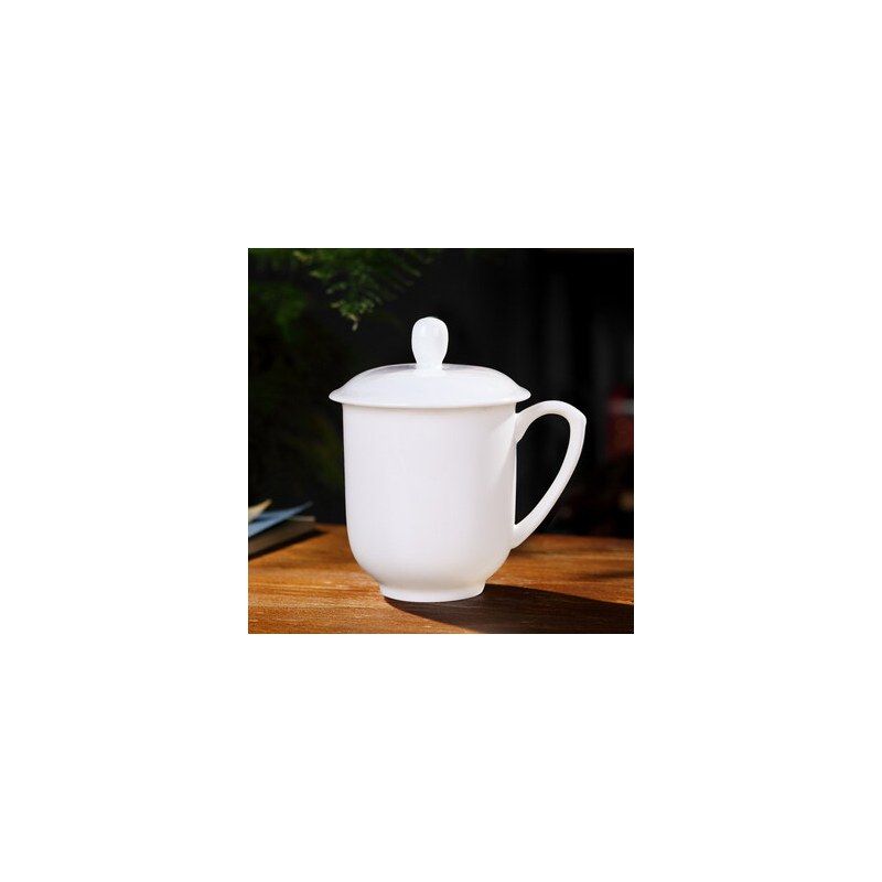 陶瓷杯 带盖勺 办公室 350ml